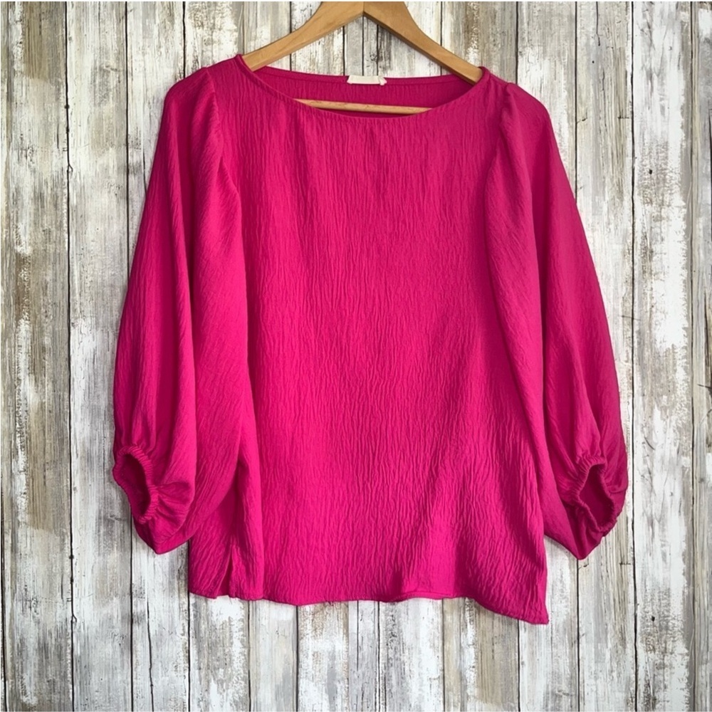 Oddy Pink Oversized Blouse - Picture 1 of 6